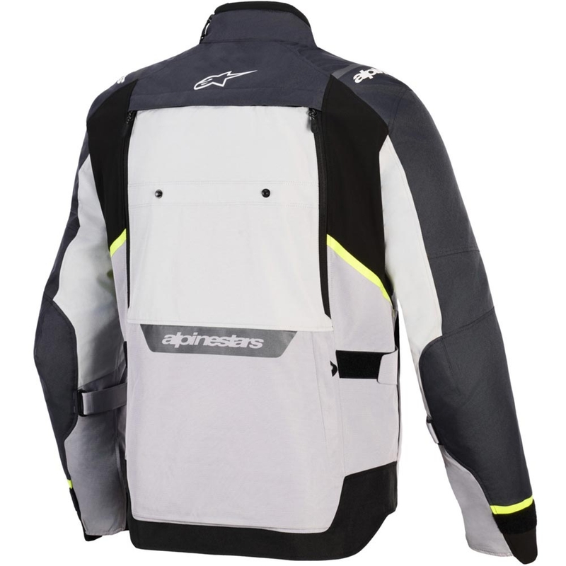 Alpinestars Cusco Drystar motorcykeljakke lysegrå-lyseblå-mørkeblå