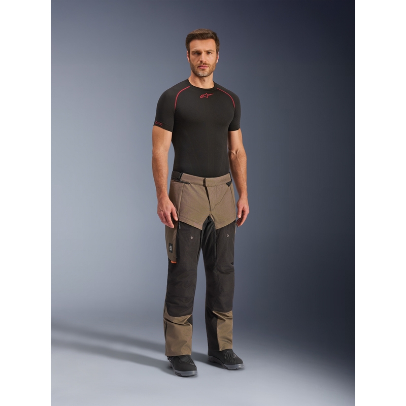 Alpinestars Cusco Drystar motorcykelbukser brun-sort