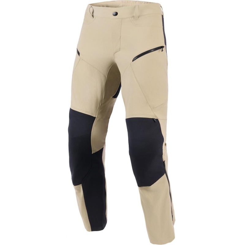 Alpinestars Explore AST motorcykelbukser lysebrun-sort