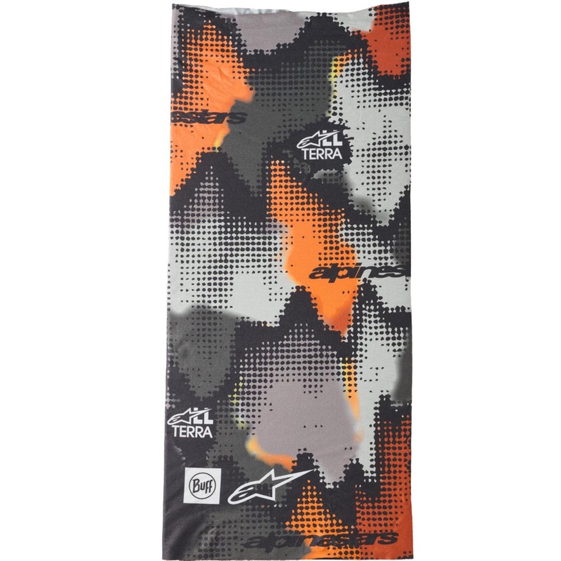 Alpinestars Buff Nazca halsedisse camouflage-grå-fluo orange