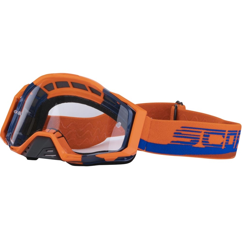 Scorpion MX Maske orange-blå motocrossbriller