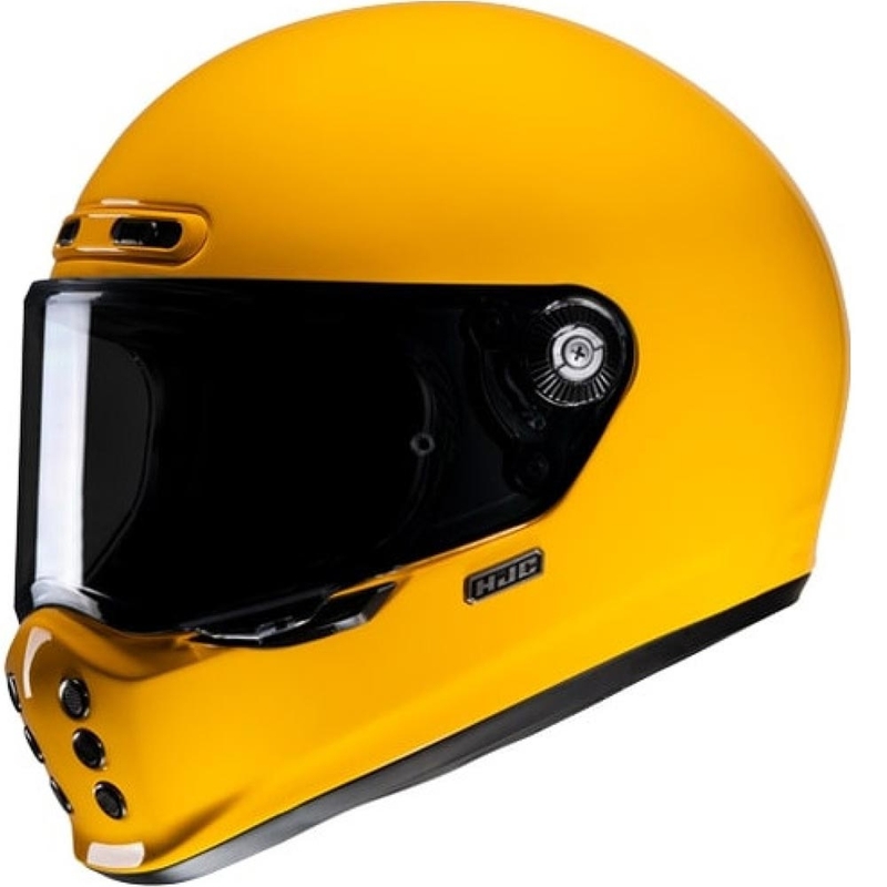 Integreret motorcykelhjelm HJC V10 Solid gul