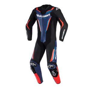 Alpinestars GP FORCE V2 heldragt, sort-blå-fluo rød