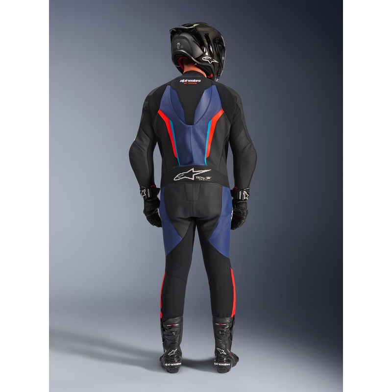 Alpinestars GP FORCE V2 heldragt, sort-blå-fluo rød