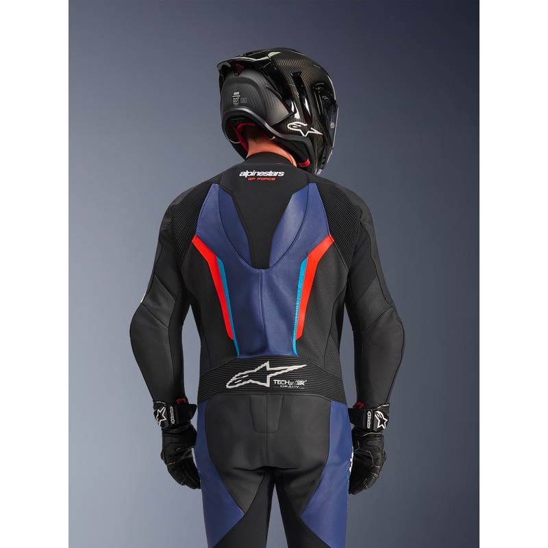 Alpinestars GP FORCE V2 heldragt, sort-blå-fluo rød