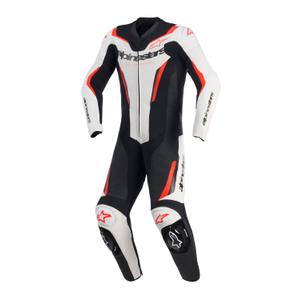 Alpinestars GP FORCE V2 heldragt i ét stykke, hvid-sort-fluo rød