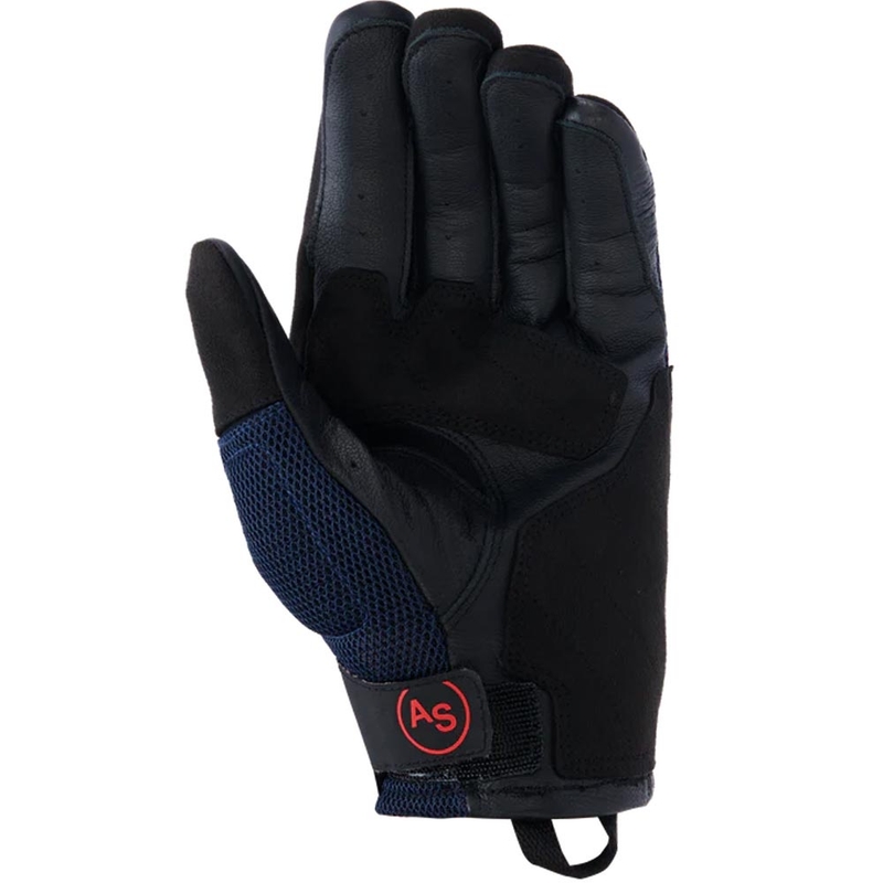 Alpinestars Manti Air motorcykelhandsker mørkeblå-fluo rød-sort