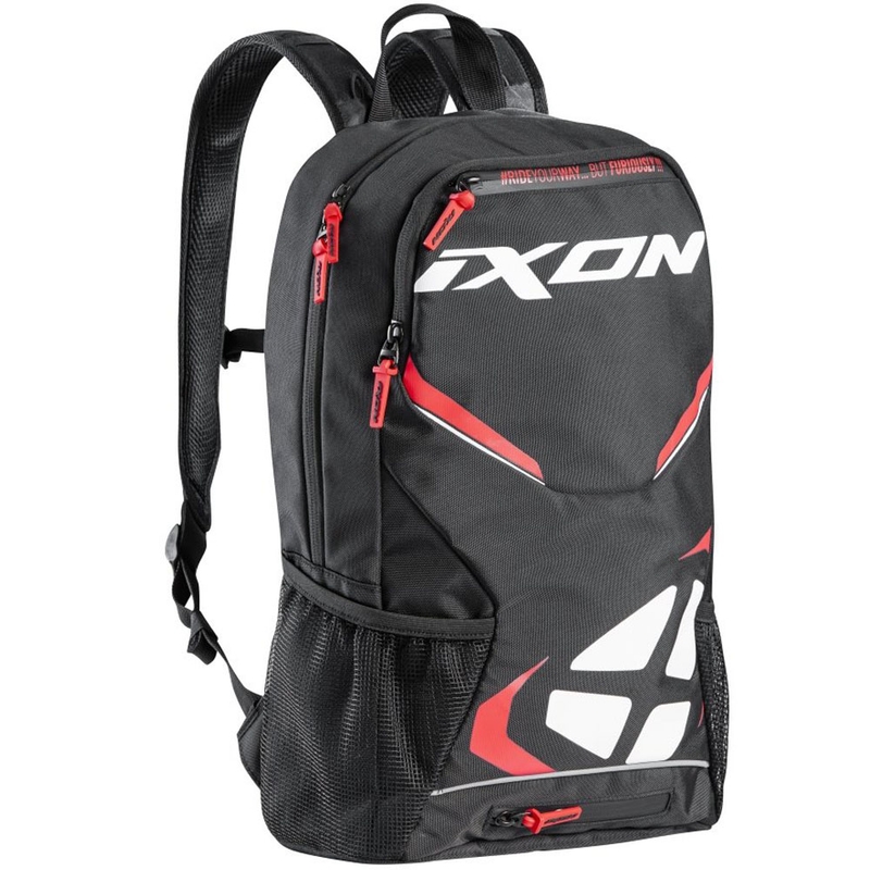 Motorcykelrygsæk IXON R-Tension 23 sort-hvid-rød