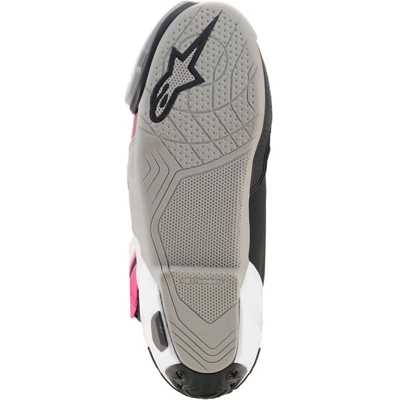 Alpinestars Supertech R motorcykelstøvler sort-hvid-pink-gul