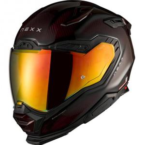 Nexx X.WST3 Lava Carbon fullface motorcykelhjelm rød