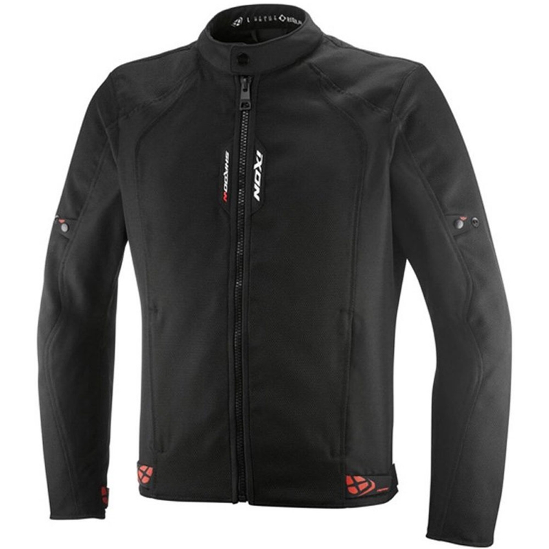 IXON Shadow motorcykeljakke sort-hvid-fluo rød