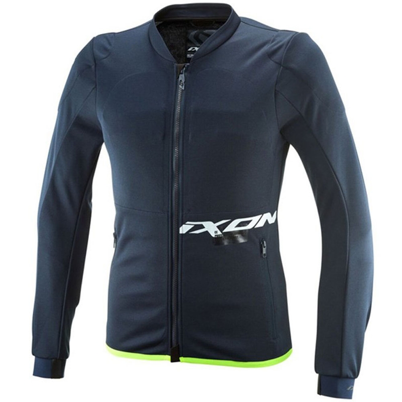 IXON Arma motorcykelsweatshirt blå-hvid-fluo gul