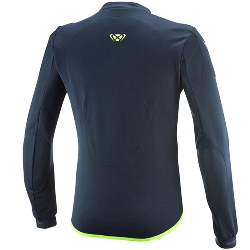 IXON Arma motorcykelsweatshirt blå-hvid-fluo gul