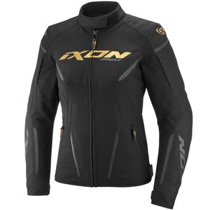 Dame motorcykeljakke IXON Striker 2 Lady sort-guld