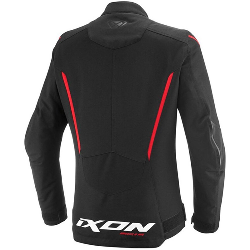 Dame motorcykeljakke IXON Striker 2 Air WP Lady sort-rød
