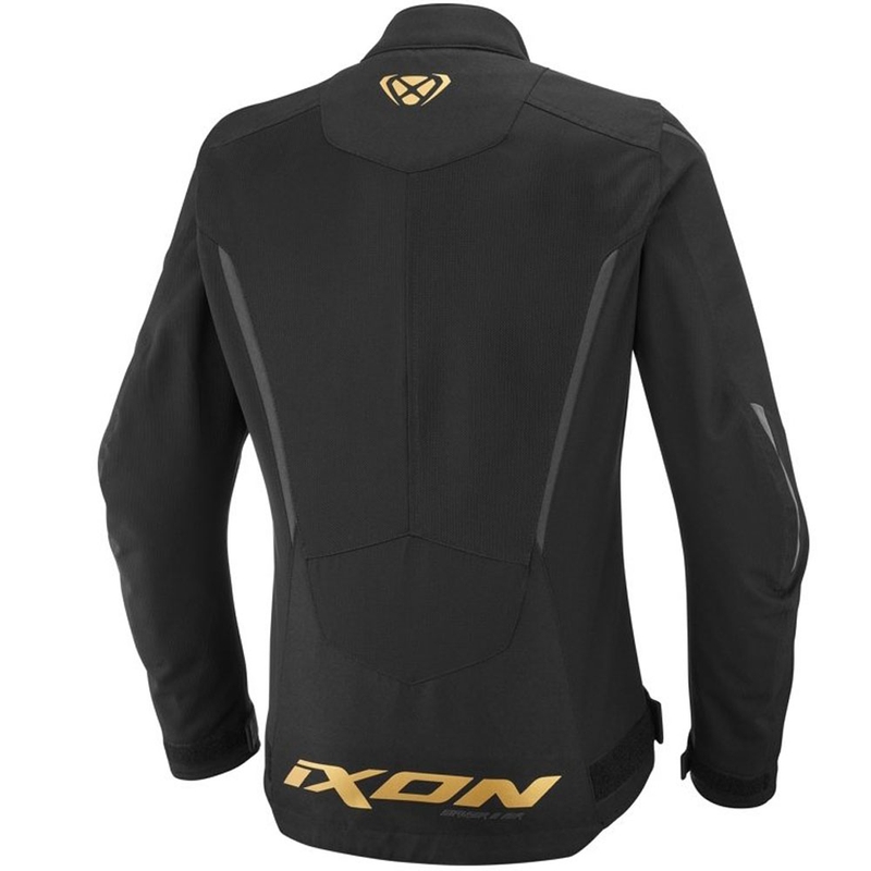 Dame motorcykeljakke IXON Striker 2 Air WP Lady sort-guld