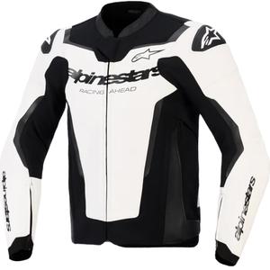 Alpinestars GP Force V2 læder motorcykeljakke hvid-sort