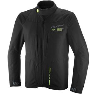 IXON Tyr motorcykeljakke sort-fluo gul