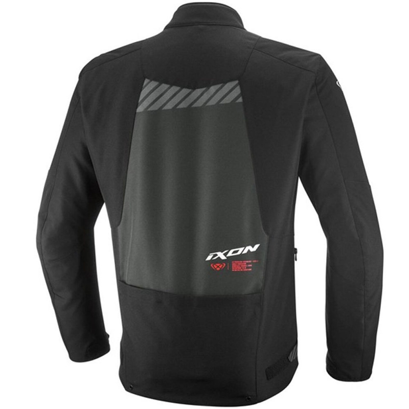 IXON Tyr motorcykeljakke sort-antracit-fluo rød
