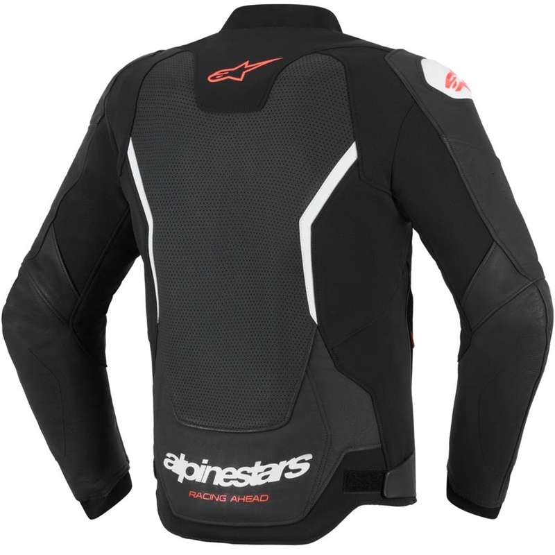 Alpinestars GP Force V2 Airflow læder motorcykeljakke sort/hvid