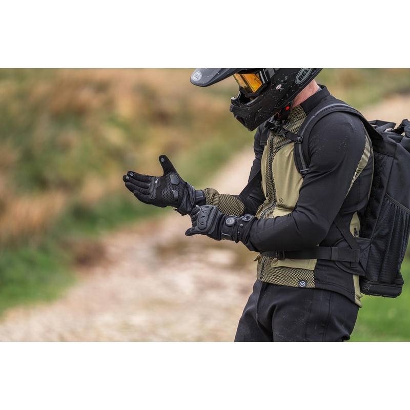 Knox Orsa Textile OR4 motorcykelhandsker, sort