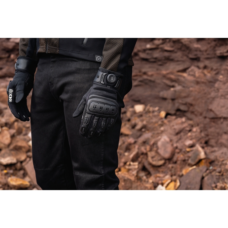 Knox Orsa Textile OR4 motorcykelhandsker, sort