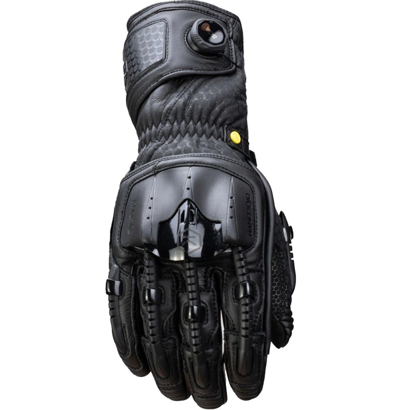 Motorcykelhandsker Knox Handroid All Black Mk5, Sort