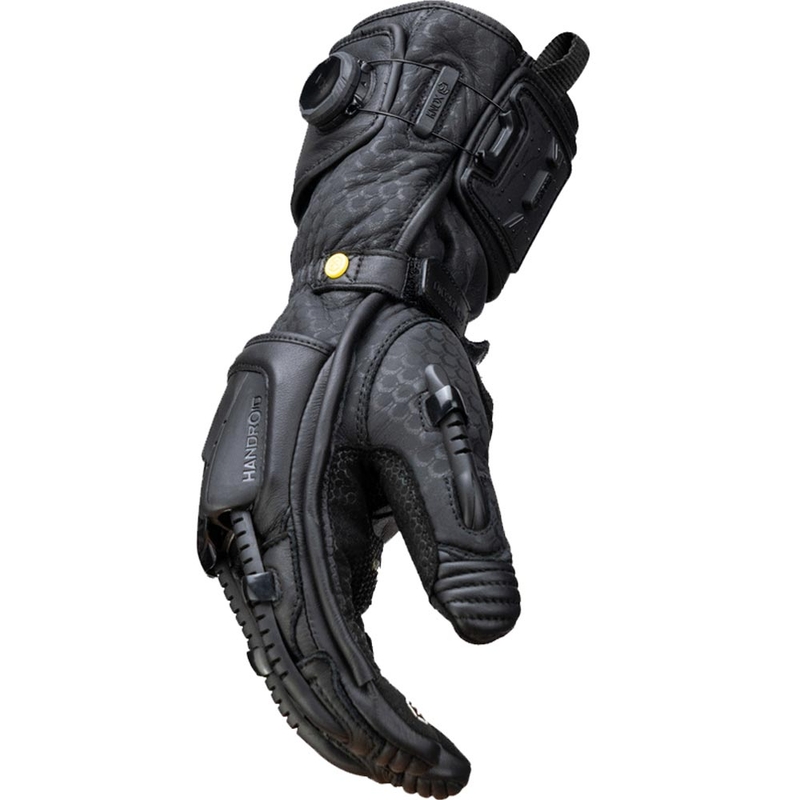 Motorcykelhandsker Knox Handroid All Black Mk5, Sort