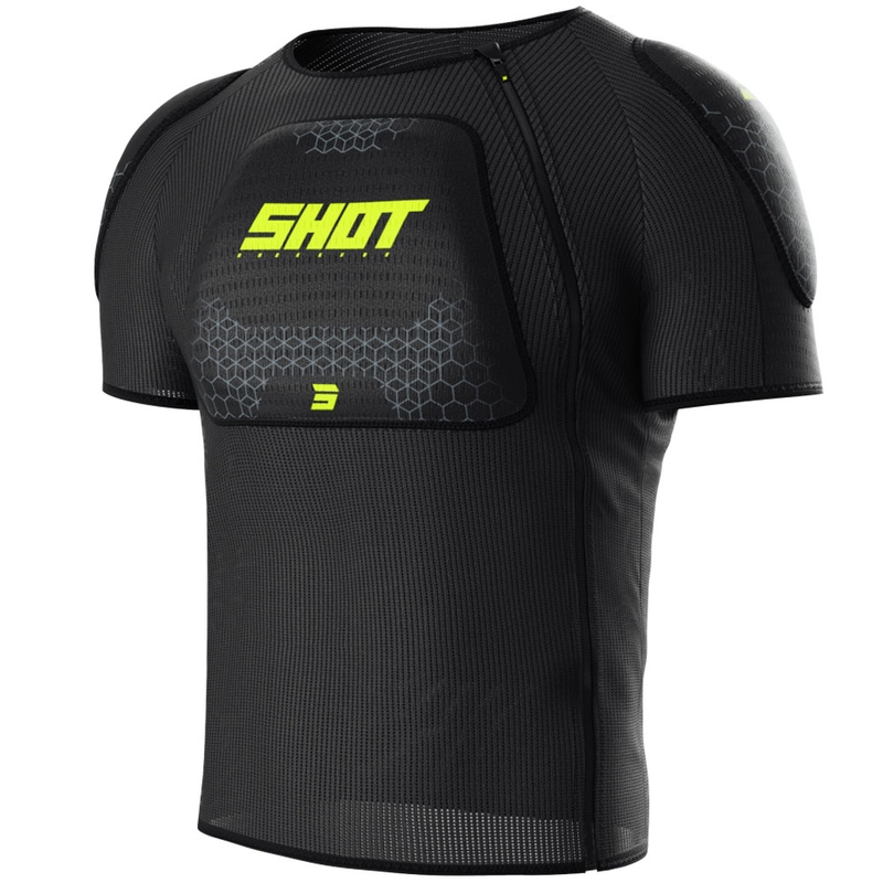 Shot Airlight T-shirt sort-fluogul