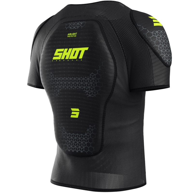Shot Airlight T-shirt sort-fluogul