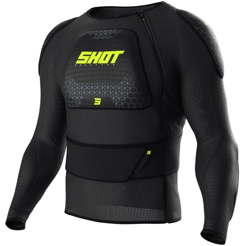Baby Shot Airlight Body Protector Sort-Fluo Gul