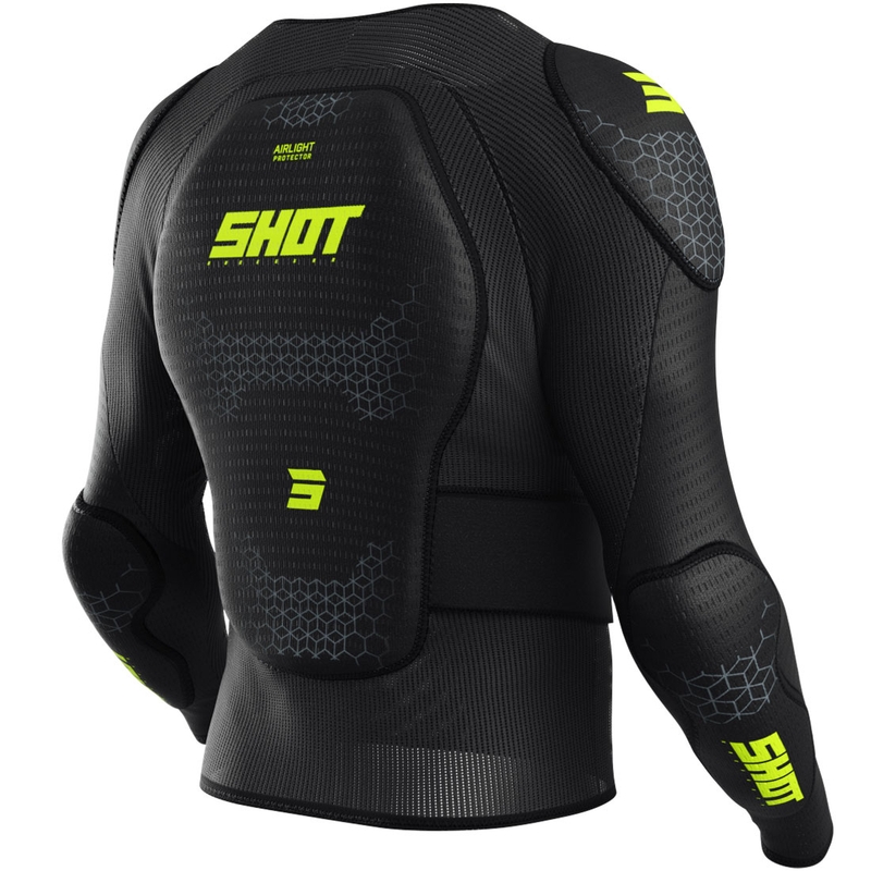 Baby Shot Airlight Body Protector Sort-Fluo Gul