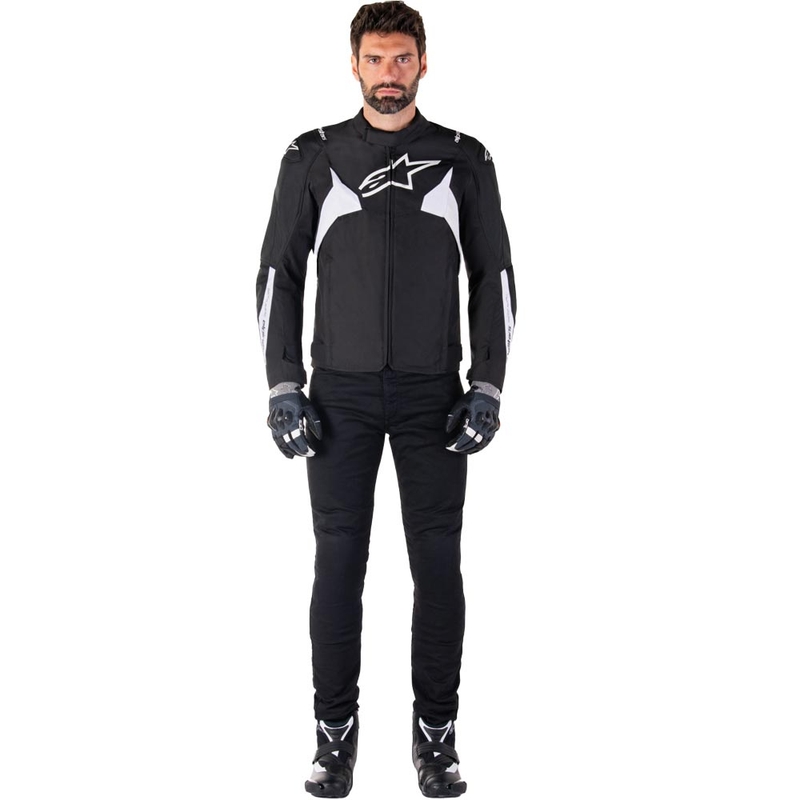 Alpinestars T-JAWS V4 Vandtæt motorcykeljakke, sort/hvid