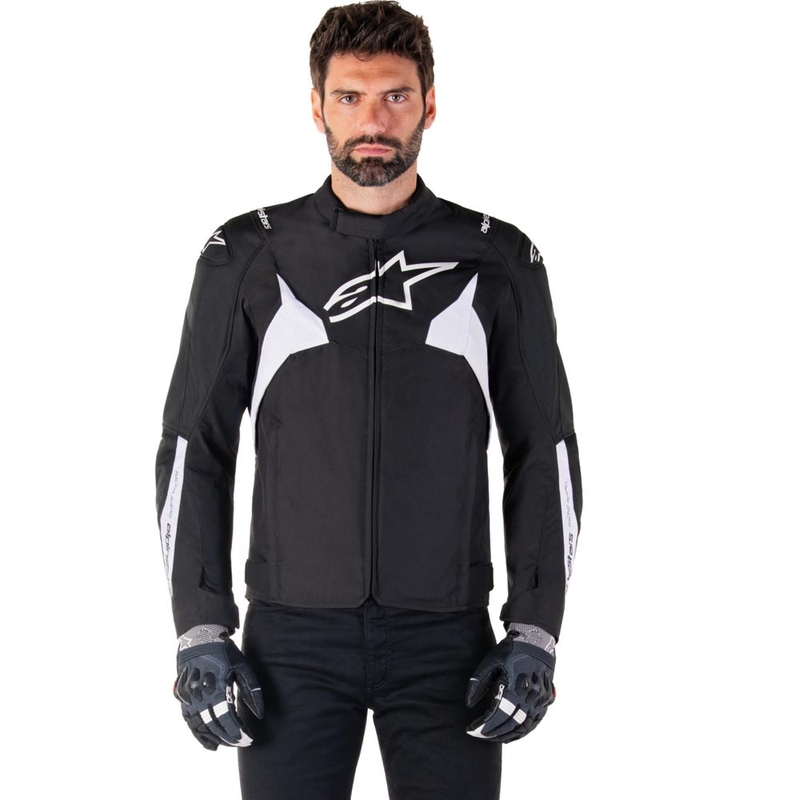 Alpinestars T-JAWS V4 Vandtæt motorcykeljakke, sort/hvid