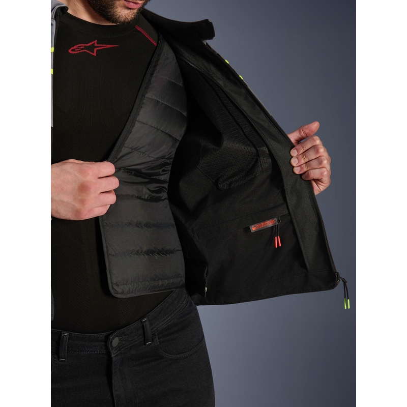 Motorcykeljakke Alpinestars T-JAWS V4 Vandtæt, Sort/Lysegrå/Grå