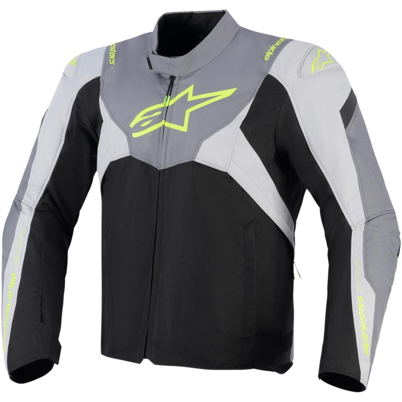 Motorcykeljakke Alpinestars T-JAWS V4 Vandtæt, Sort/Lysegrå/Grå