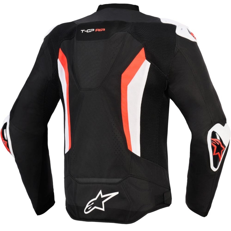Alpinestars T-GP AIR motorcykeljakke sort-fluo rød