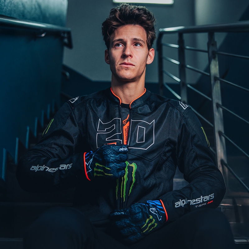 Alpinestars T-SPS Air V2 Monster FQ20 motorcykeljakke sort-hvid kollektion