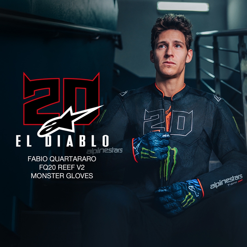 Alpinestars T-SPS Air V2 Monster FQ20 motorcykeljakke sort-hvid kollektion