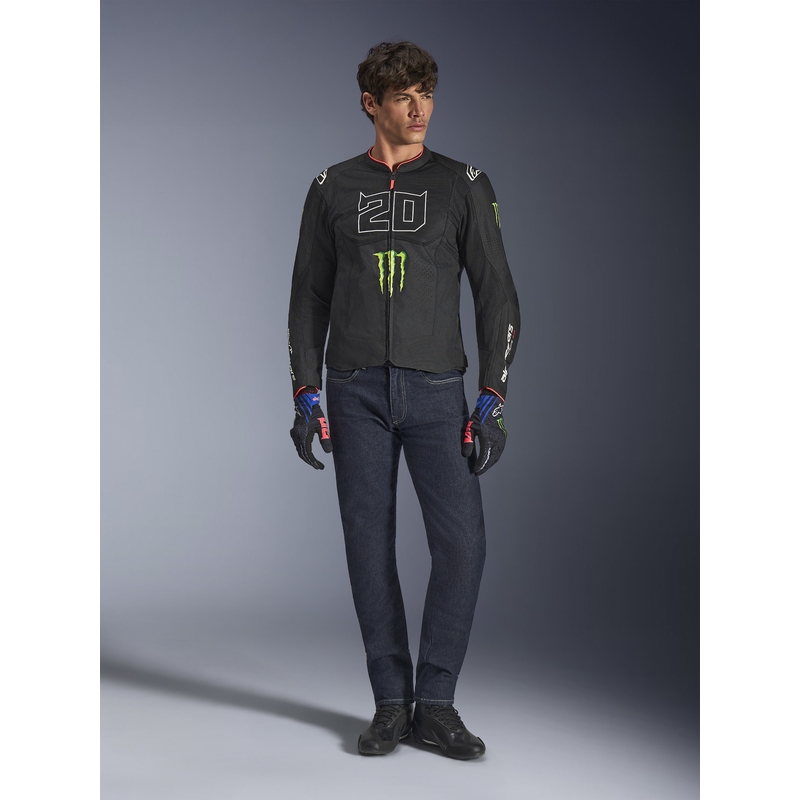 Alpinestars T-SPS Air V2 Monster FQ20 motorcykeljakke sort-hvid kollektion