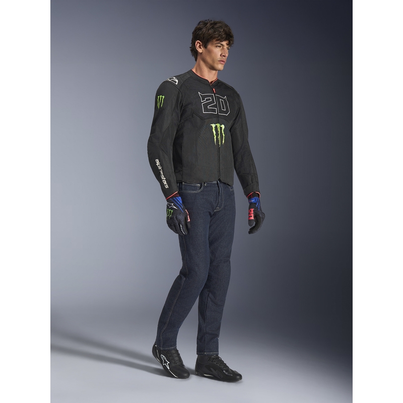 Alpinestars T-SPS Air V2 Monster FQ20 motorcykeljakke sort-hvid kollektion