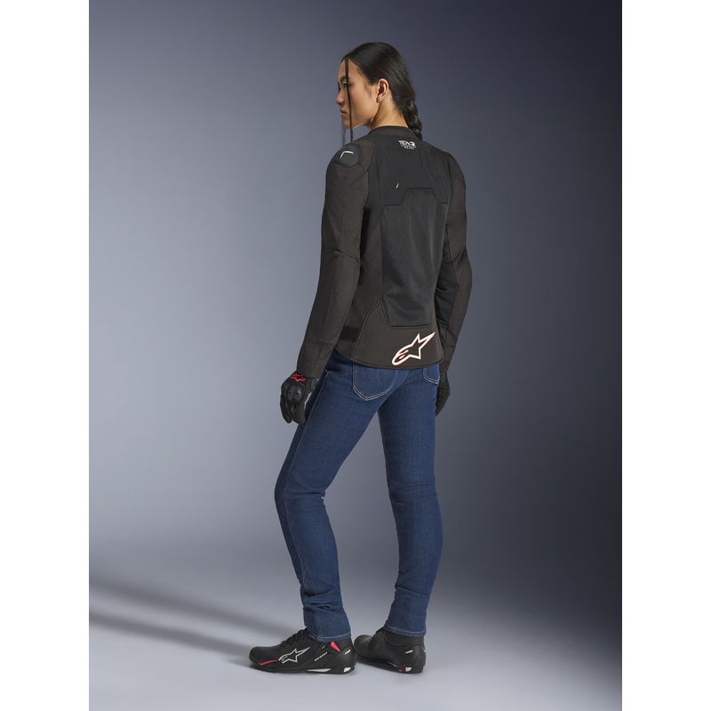 Alpinestars Stella SMX Air dame motorcykeljakke sort-hvid-fluo rød