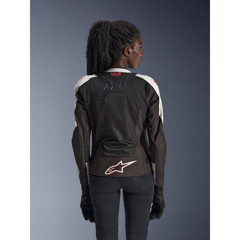 Alpinestars Stella SMX Air dame motorcykeljakke lysegrå-sort-pink
