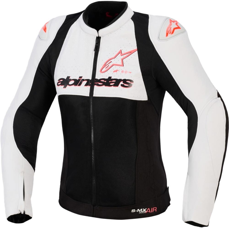 Alpinestars Stella SMX Air dame motorcykeljakke lysegrå-sort-pink