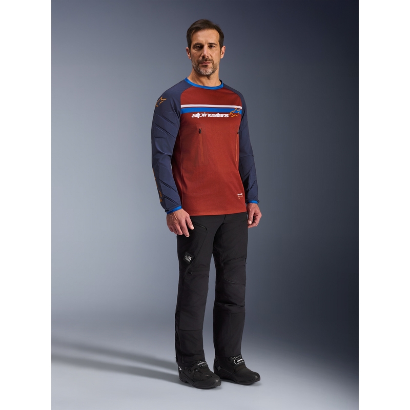 Alpinestars Maxdura Dual orange-mørkeblå motocrosstrøje