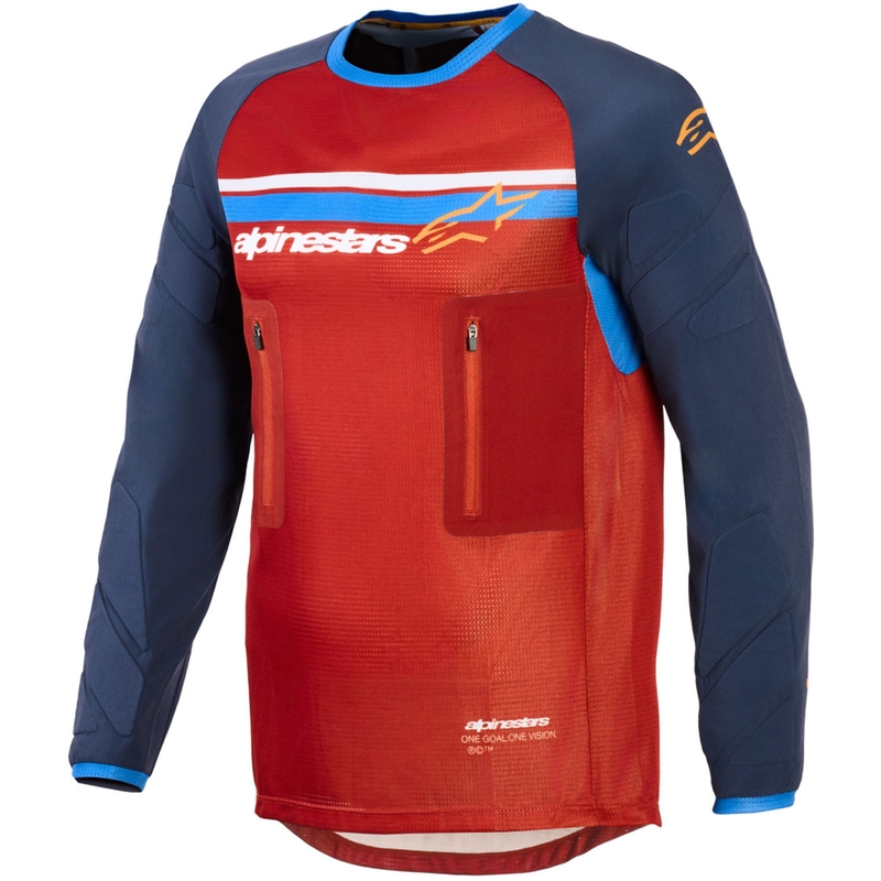 Alpinestars Maxdura Dual orange-mørkeblå motocrosstrøje