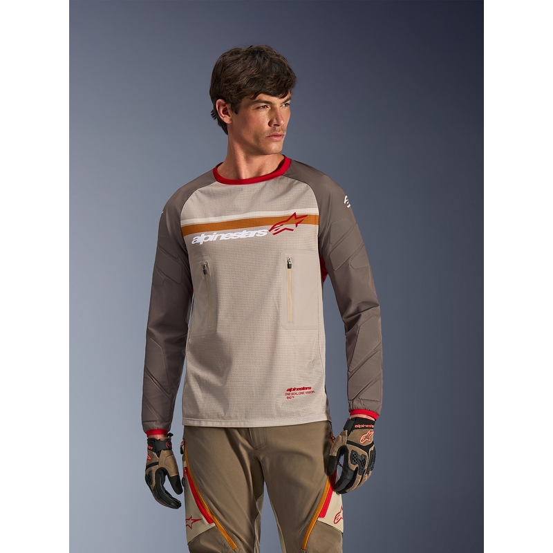 Alpinestars Maxdura Dual motocross trøje brun-orange
