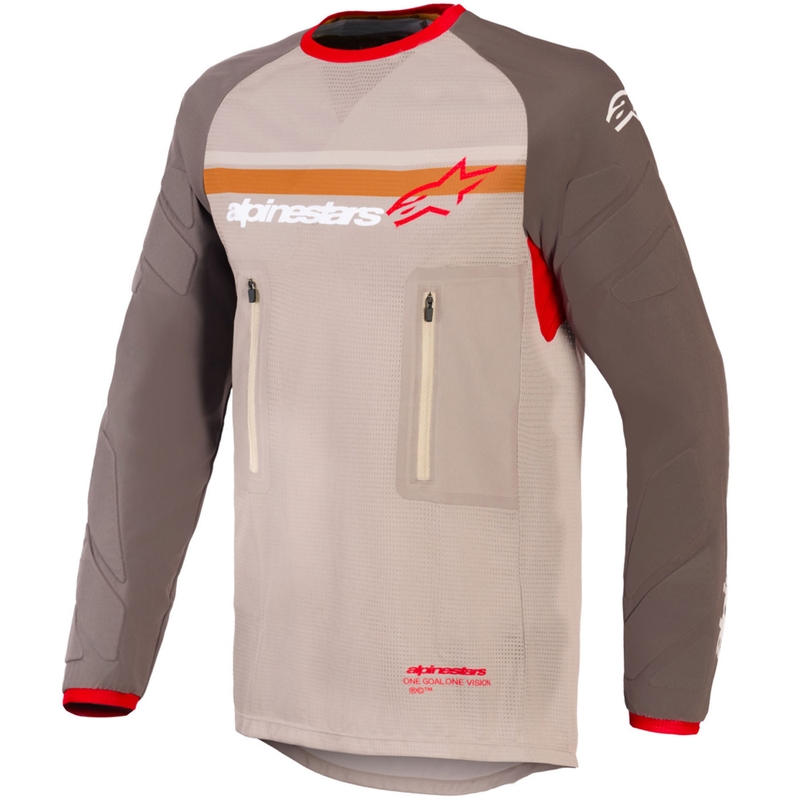 Alpinestars Maxdura Dual motocross trøje brun-orange