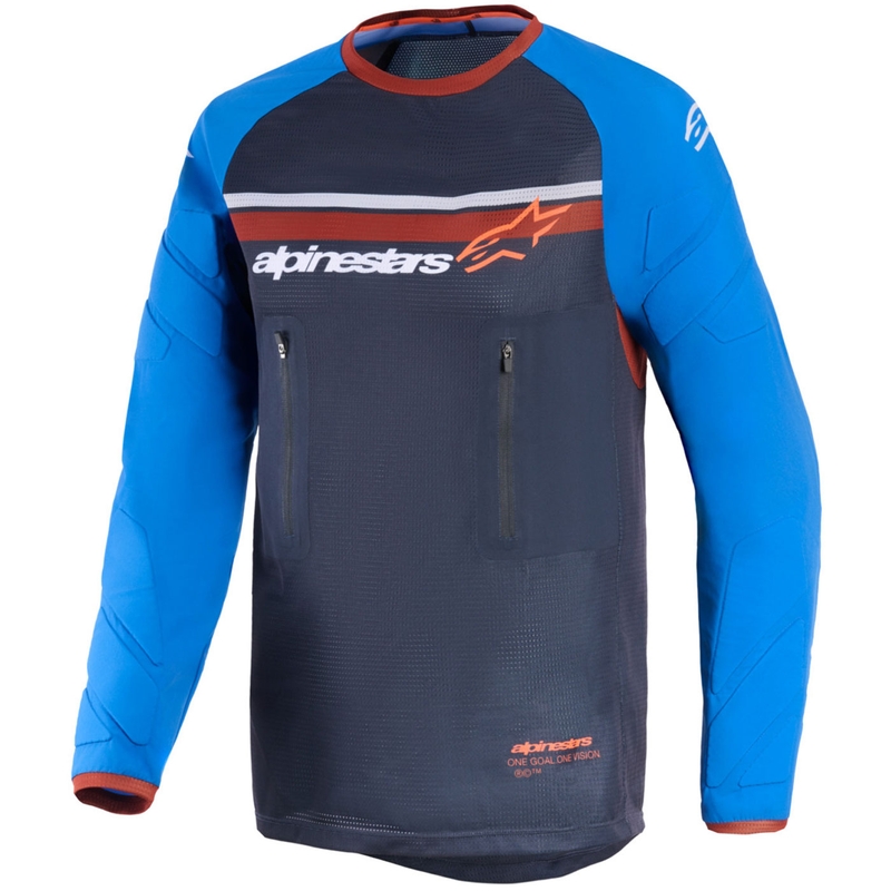 Alpinestars Maxdura Dual motocross trøje mørkegrå-blå-orange