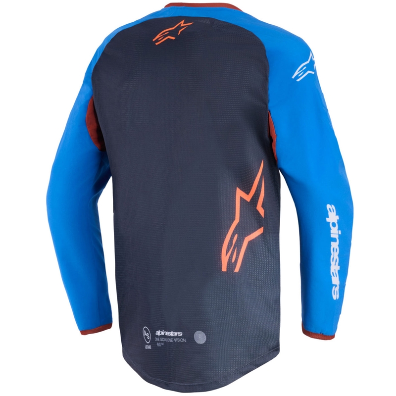 Alpinestars Maxdura Dual motocross trøje mørkegrå-blå-orange